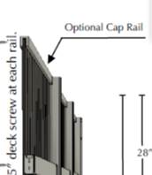 Optional Cap rail (Coming soon)