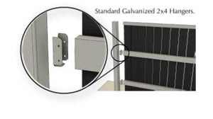Standard Galvanized 2x4 hangers